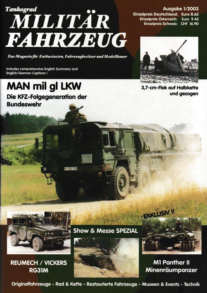 Militärfahrzeug Ausgabe 1/2003, Boeken, Oorlog en Militair, Zo goed als nieuw, Landmacht, 1945 tot heden, Ophalen of Verzenden