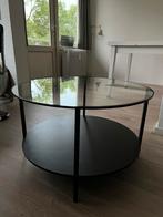 IKEA Vittsjo salontafel glas, Huis en Inrichting, Tafels | Salontafels, Ophalen, 50 tot 100 cm, Rond, Zo goed als nieuw