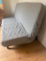 Slaapbank IKEA NYHAMN grijs, Huis en Inrichting, Ophalen, Tweepersoons, 140 cm, Zo goed als nieuw