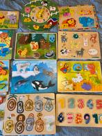 Houten Puzzels 0-4 Jaar, Ophalen, 10 tot 50 stukjes, Zo goed als nieuw, Van hout