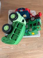 Speelgoed Vrachtwagen met Gereedschapskist en Spiderman, Ophalen, Gebruikt, Jongen of Meisje