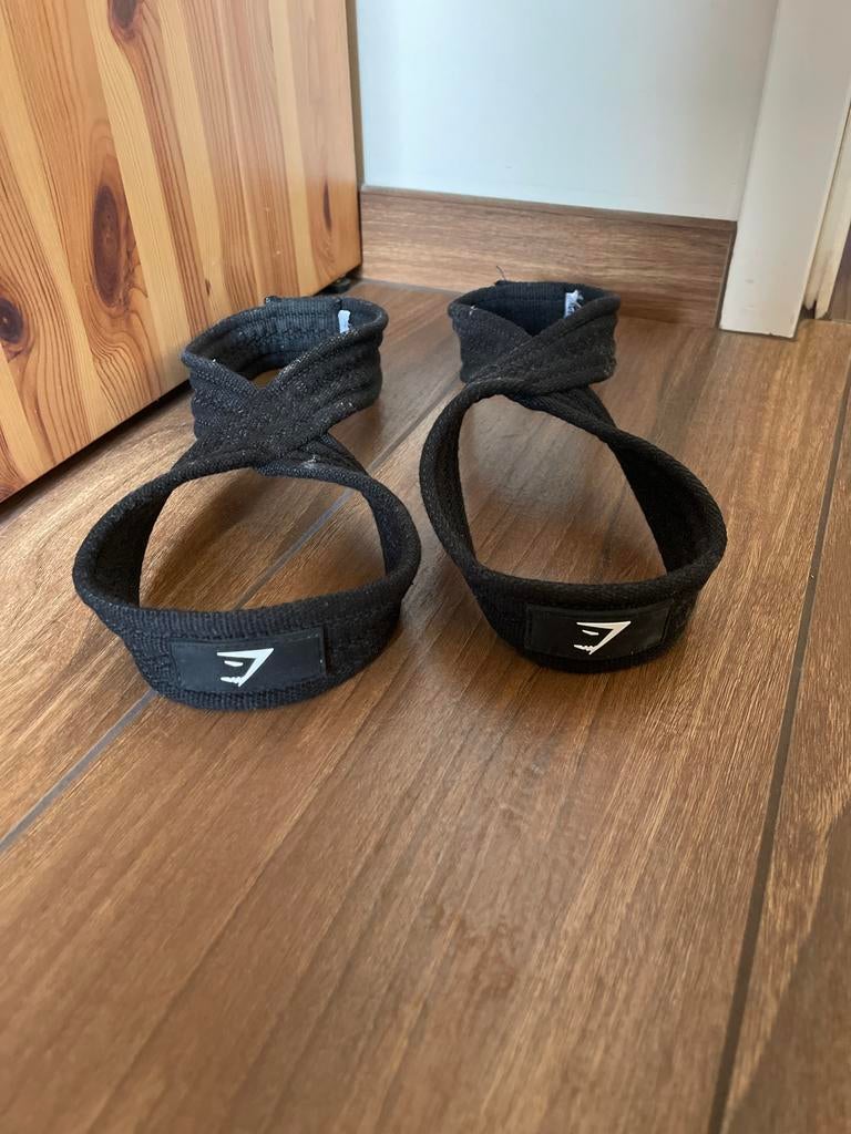 Gymshark Figure 8 Lifting Straps, Sport en Fitness, Ophalen, Zo goed als nieuw, Rug, Overige typen