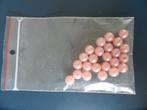 Zakje met 24 licht roze kralen, Ophalen of Verzenden, Nieuw, Kraal
