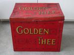 Winkelblik Golden Thee blik winkel blik groot 1920-1950, Verzamelen, Overige merken, Gebruikt, Thee, Ophalen