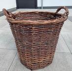 Handgemaakte  houtmand, Huis en Inrichting, Woonaccessoires | Schalen en Manden, Ophalen, Gebruikt, Mand, Rond