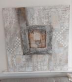Acryl schilderij op canvas, Antiek en Kunst, Kunst | Schilderijen | Abstract, Ophalen