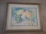 Kees Houtman gesigneerde aquarel [2], Antiek en Kunst, Kunst | Schilderijen | Modern, Ophalen