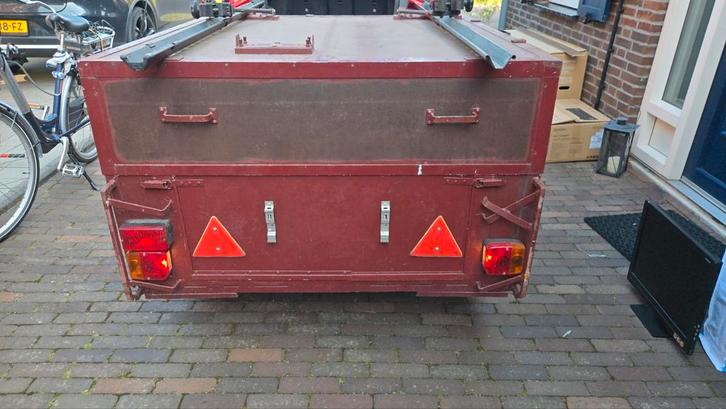 Aanhangwagen met deksel tot 750kg, Auto diversen, Aanhangers en Bagagewagens, Gebruikt, Ophalen