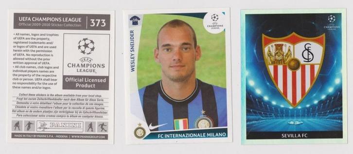 Panini stickers Champions League 2009-2010, Verzamelen, Sportartikelen en Voetbal, Zo goed als nieuw, Poster, Plaatje of Sticker