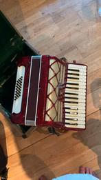 Vintage Accordeon Parrot, Muziek en Instrumenten, Accordeons, Overige merken, Gebruikt, Overige formaten, Met koffer