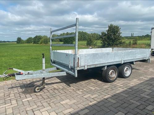 Anssems plateauwagen aanhanger 325x178cm 3000KG met sledes, Auto diversen, Aanhangers en Bagagewagens, Gebruikt, Ophalen of Verzenden