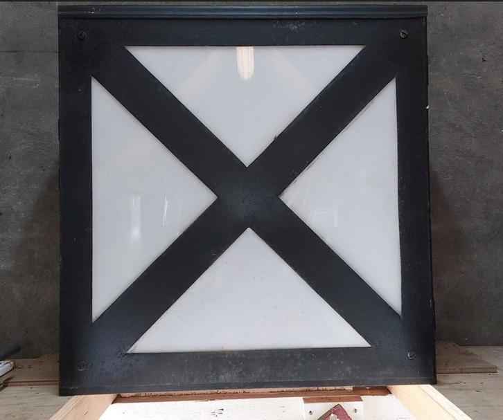 Rangeer Lantaarn van NS (z.g. rouwbrief depot Feijenoord ), Verzamelen, Spoorwegen en Tramwegen, Gebruikt, Trein, Overige typen