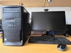 Desktop PC, Computers en Software, Intel Core i7, Gebruikt, Met monitor, 2 TB