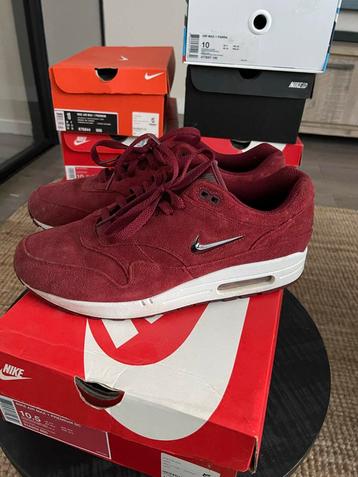 Nike Air Max 1 Jewel Bordeaux beschikbaar voor biedingen