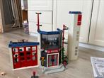 Playmobiel brandweerkazerne 4819 en brandweerauto 4821, Kinderen en Baby's, Speelgoed | Playmobil, Ophalen, Gebruikt