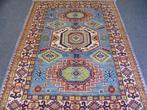 Handgeknoopt Oosterse Tapijt Kazak super Maat:1.23X1.84., 100 tot 150 cm, Verzenden, Crème, Nieuw