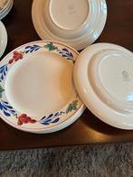 Sphinx  Brabants Bont Boerenbont 6 Platte Borden 24 cm, Huis en Inrichting, Keuken | Servies, Ophalen, Aardewerk, Boerenbont, Bord(en)