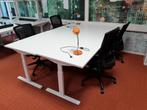 Kantoor inrichting. Bureau s en stoelen., Ophalen of Verzenden, In hoogte verstelbaar, Zo goed als nieuw