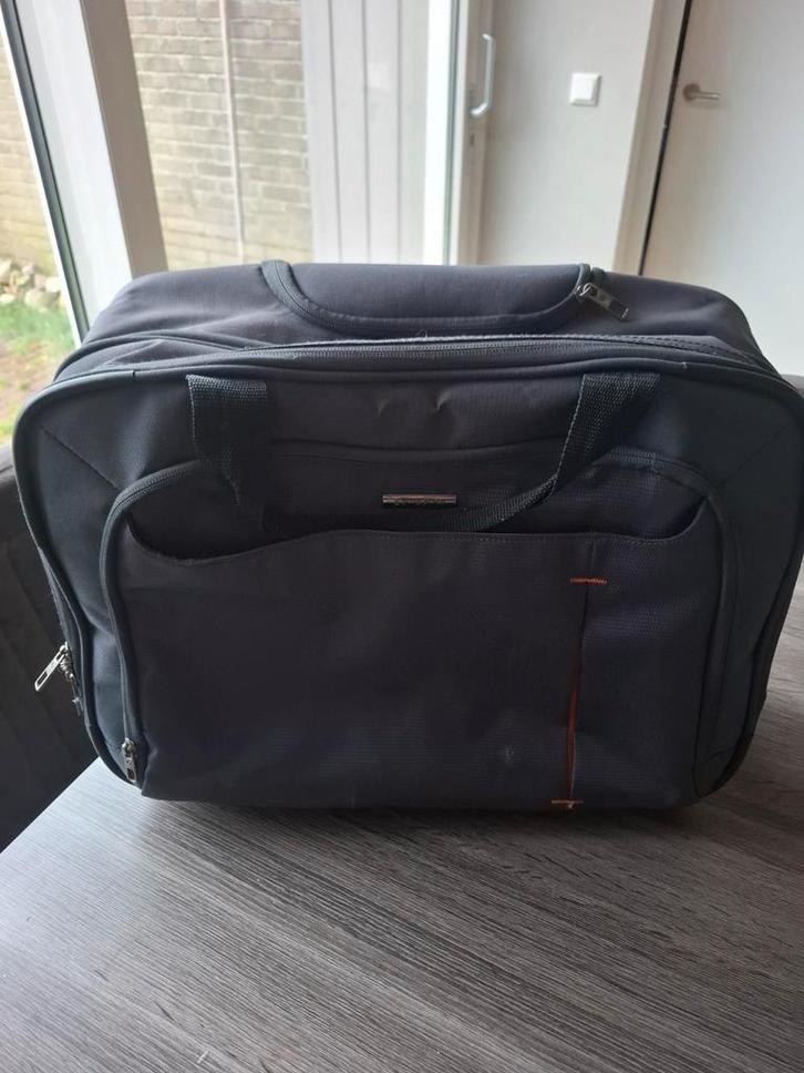Samsonite laptoptas met Wieltjes, Sieraden, Tassen en Uiterlijk, Koffers, Gebruikt, Hard kunststof, 50 tot 60 cm, Minder dan 35 cm