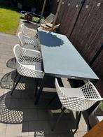 Vinci tuintafel aluminium met glasplaat 200x90, Ophalen, Zo goed als nieuw, Aluminium