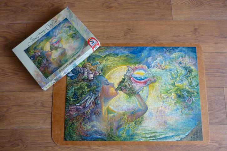 Schmidt Josephine Wall '' ROEPVAN DE ZEE '' 1000 st., Hobby en Vrije tijd, Denksport en Puzzels, Gebruikt, Legpuzzel, 500 t/m 1500 stukjes