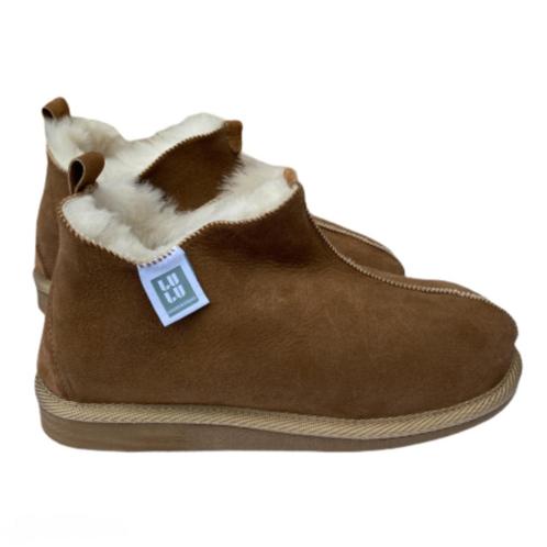Warme leren schapenvacht sloffen, rubberen zool, mt 36 tm 46, Kleding | Dames, Schoenen, Nieuw, Pantoffels of Sloffen, Overige kleuren