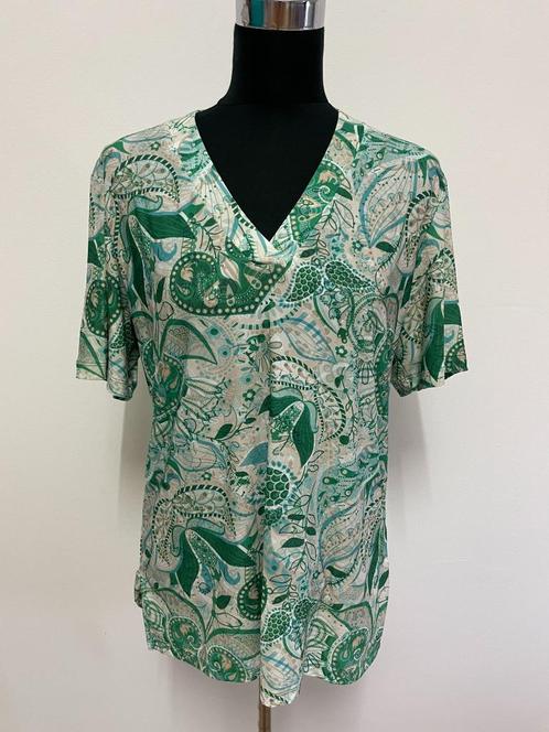 Top15 - Groen Angelle Milan shirt maat L (1), Kleding | Dames, Blouses en Tunieken, Zo goed als nieuw, Groen, Ophalen of Verzenden
