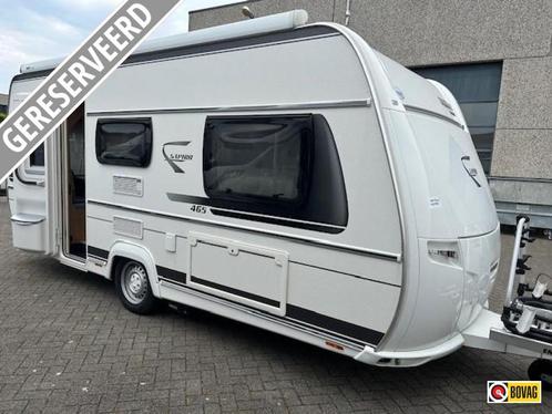 Fendt Saphir 465 TG MOVER+LUIFEL+VOORTENT, Caravans en Kamperen, Caravans, Bedrijf, tot en met 4, Standaardzit, Fendt, 2 aparte bedden