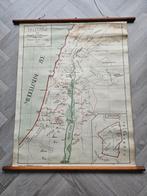 Oude schoolkaart Palestina 1949, Antiek en Kunst, Antiek | Schoolplaten, Ophalen of Verzenden, Aardrijkskunde