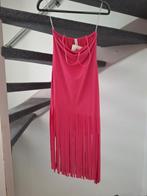 Leuke roze jurk met franjes - Maat 36/38, Kleding | Dames, Jurken, Ophalen of Verzenden, Zo goed als nieuw, Sazalaxa, Roze