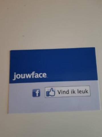 Facebook kaart  beschikbaar voor biedingen