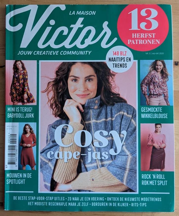 La maison Victor nr 5 sep-okt 2020, Hobby en Vrije tijd, Kledingpatronen, Gebruikt, Vrouw, Overige merken, Ophalen of Verzenden