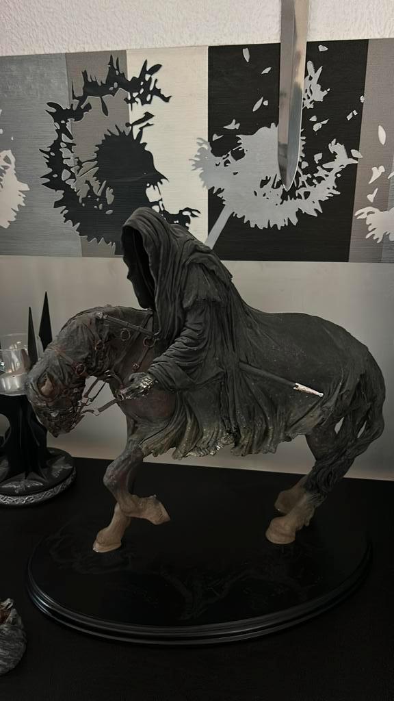 Ringwraith and Steed Weta Sideshow LOTR Zeer Zeldzaam!, Verzamelen, Lord of the Rings, Zo goed als nieuw, Beeldje of Buste, Ophalen of Verzenden