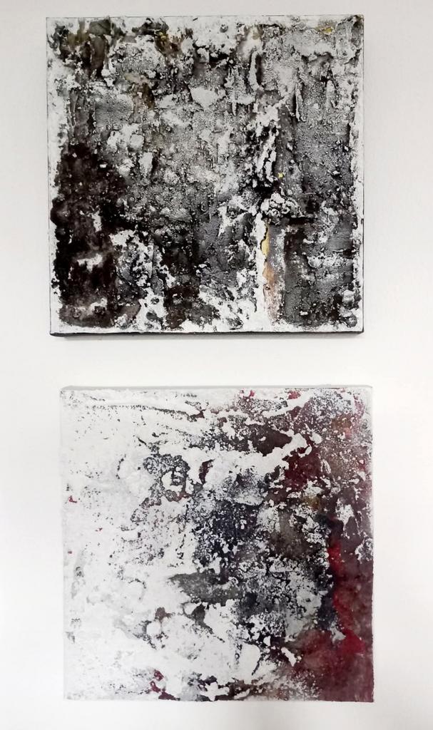 TWEELUIK BRICKS 60X30 CM, Antiek en Kunst, Kunst | Schilderijen | Modern, Ophalen