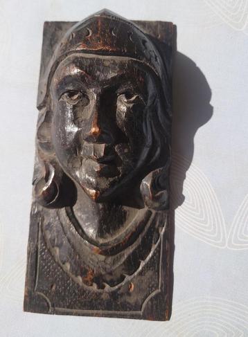 18de eeuw?? houten portret van een Prins? beschikbaar voor biedingen