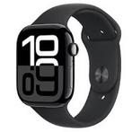 Nieuwe Apple Watch 10 46mm GPSZwartAluminiumzwartsportbandje, Zwart, IOS, Ophalen of Verzenden, Kompas