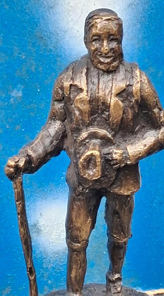 Jaap Hartman, Schaapsherder. Bronzen sculptuur., Verzamelen, Beelden en Beeldjes, Zo goed als nieuw, Mens, Ophalen