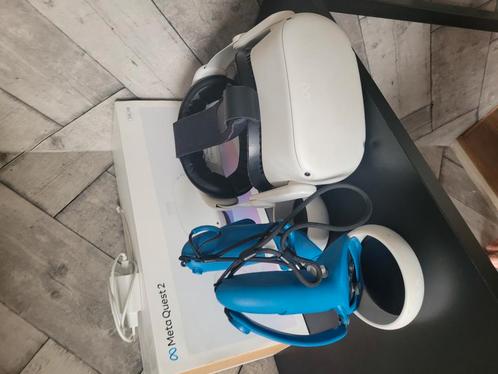 Meta quest 2 gb256,grips,elite headstrap van kiwi, Spelcomputers en Games, Virtual Reality, Gebruikt, Overige platformen, Overige typen