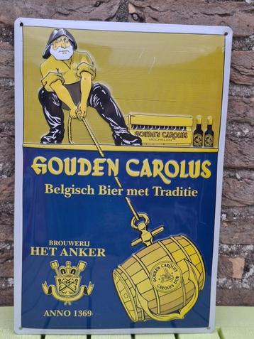 Origineel reclamebord Gouden Carolus beschikbaar voor biedingen