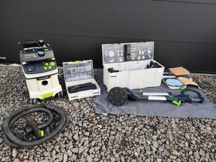 Te Huur Festool LHS + Festool CTM 36 stofzuiger set!., Doe-het-zelf en Verbouw, Gereedschap | Schuurmachines, Zo goed als nieuw