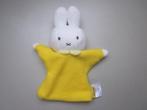 Marcis Nijntje/Miffy konijn wit-geel fleece handpop poppenka, Nieuw, Konijn, Ophalen of Verzenden