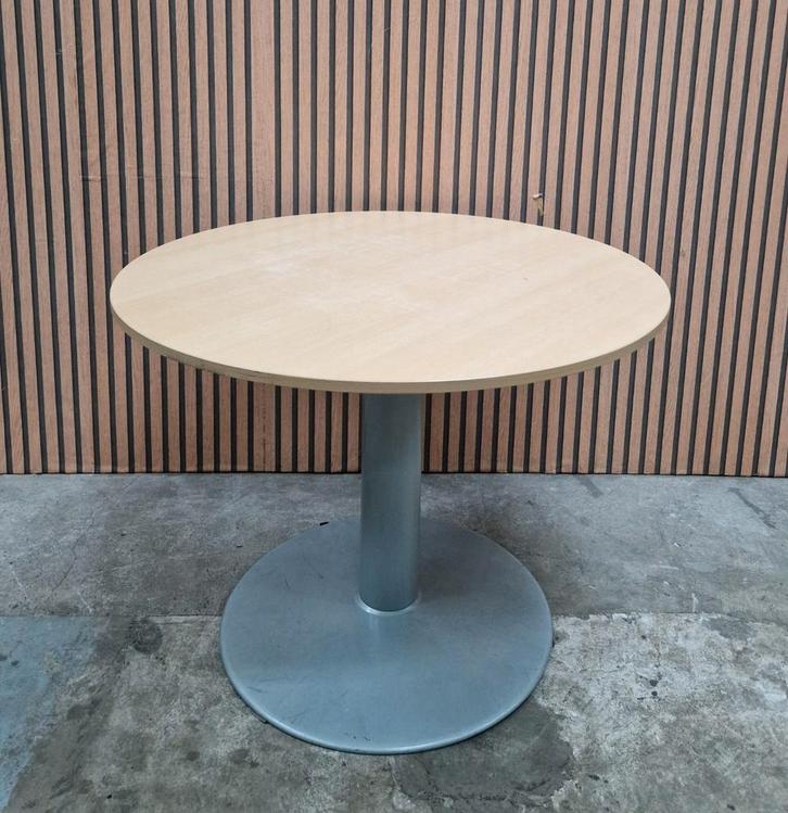 2 x ronde tafels vergadertafels eettafels 100 cm kantoor, Huis en Inrichting, Tafels | Eettafels, Zo goed als nieuw, 50 tot 100 cm