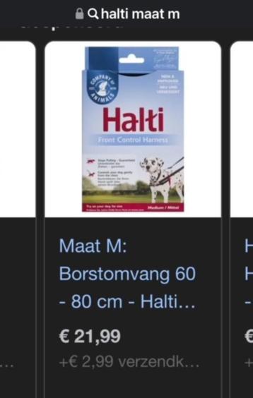 Halti harnas maat M voor honden beschikbaar voor biedingen