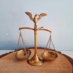 Vintage miniatuur 'weegschaal van justitie' met adelaar, Ophalen of Verzenden, Koper
