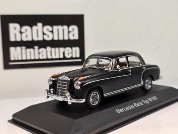 Mercedes-Benz w180 Ponton - Black - 1:43 Minichamps beschikbaar voor biedingen