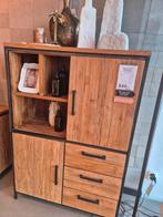 Zgan Romaro Opbergkast van pronto, Ophalen, 100 tot 150 cm, Teakhout, 50 tot 100 cm