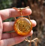 Lakhovsky orgonite hanger EMF bescherming Goud geel Oranje, Overige voorstellingen, Nieuw, Ophalen of Verzenden, Steen of Mineraal