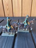 Elastolin 2x Nederlandse soldaten te paard pre WWII, Ophalen of Verzenden