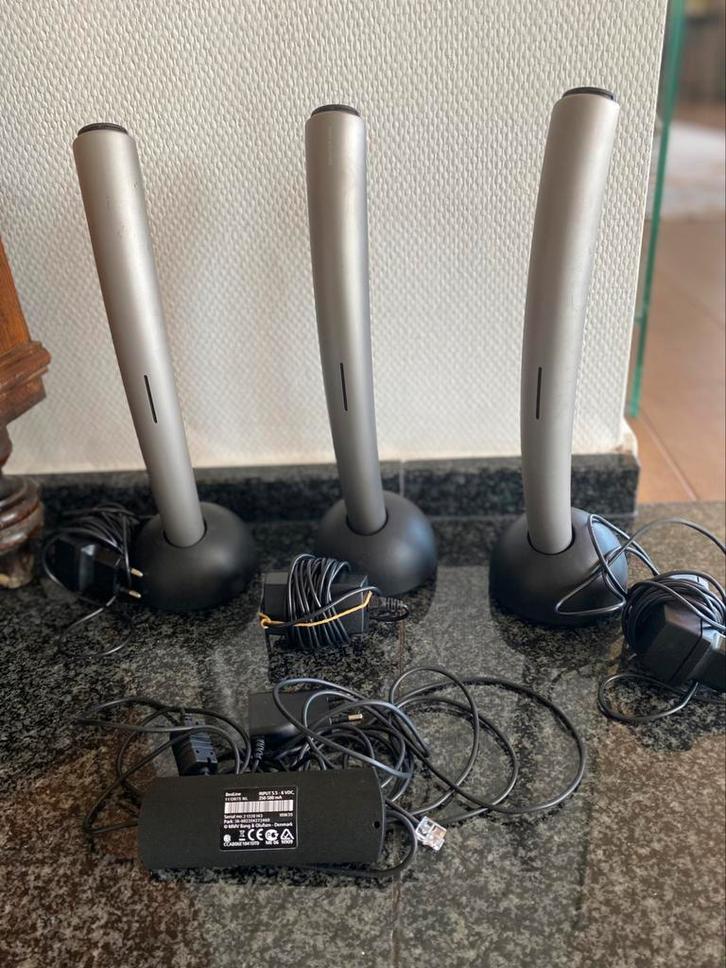 B&O telefoon  BeoCom 2 titaniumkleur, Telecommunicatie, Vaste telefoons | Handsets en Draadloos, Niet werkend, 3 handsets, Ophalen of Verzenden