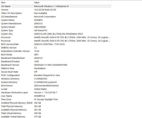 Lenovo P920 workstation, Computers en Software, Desktop Pc's, Zo goed als nieuw, 2 tot 3 Ghz, SSD, 64 GB of meer, Met videokaart